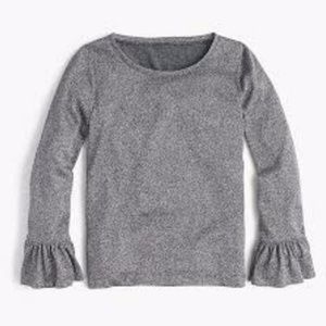 NWT J. Crew Sparkle Bell Sleeve Blouse!